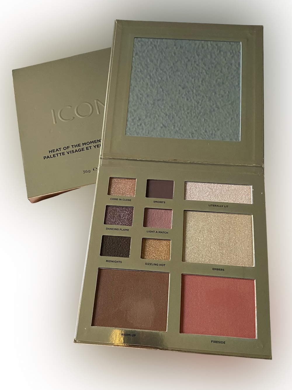ICONIC London Heat of the Moment Eyes & Face Palette — Gold, Pink, Bronze, Plum - Picture 2 of 9